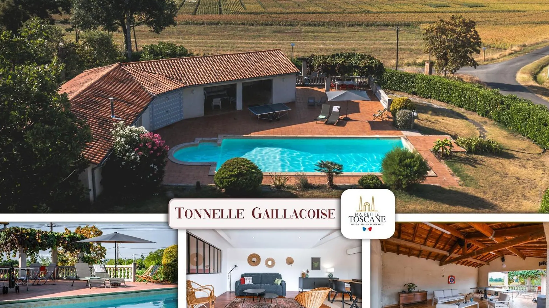 Tonnelle Gaillacoise - Piscine - Climatisation